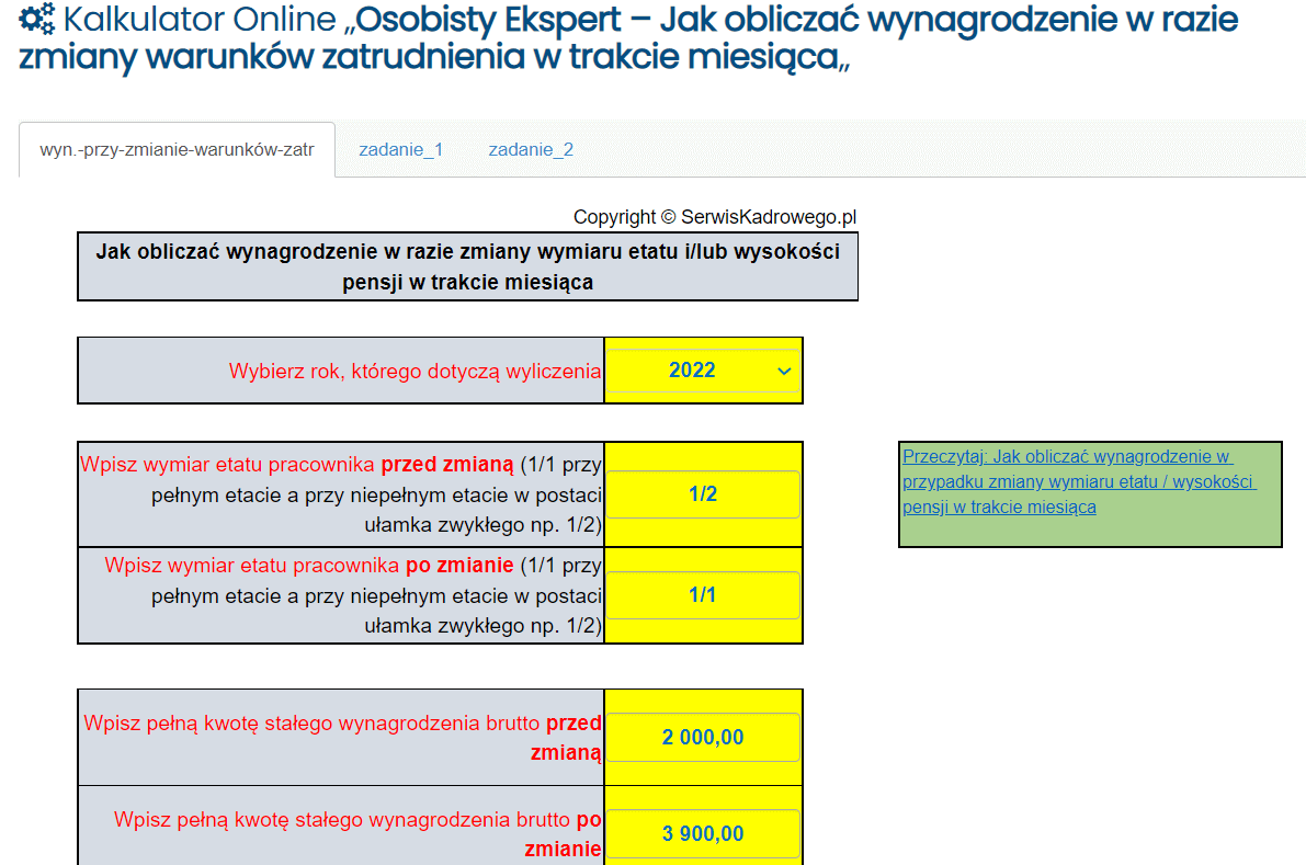 Osobisty Ekspert Jak Obliczać Wynagrodzenie W Razie Zmiany Warunków Zatrudnienia W Trakcie 2587